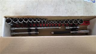 BAHCO 22 piece 3/8 drive socket set
